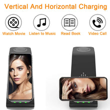 Load image into Gallery viewer, Ultra Charge Pro 3 in 1 Wireless Charger Stand