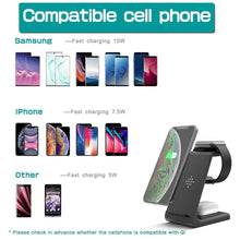 Load image into Gallery viewer, Ultra Charge Pro 3 in 1 Wireless Charger Stand